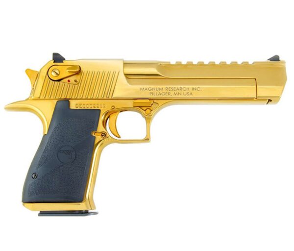 MAGNUM RESEARCH DESERT EAGLE 6" TITANIUM GOLD .50 AE RIGHT SIDE VIEW