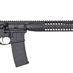 LWRC M6 IC-A5 14.7" PIN & WELD SPIRAL FLUTE BARREL ADJUSTABLE GAS BLOCK BLACK 5.56 LEFT SIDE VIEW