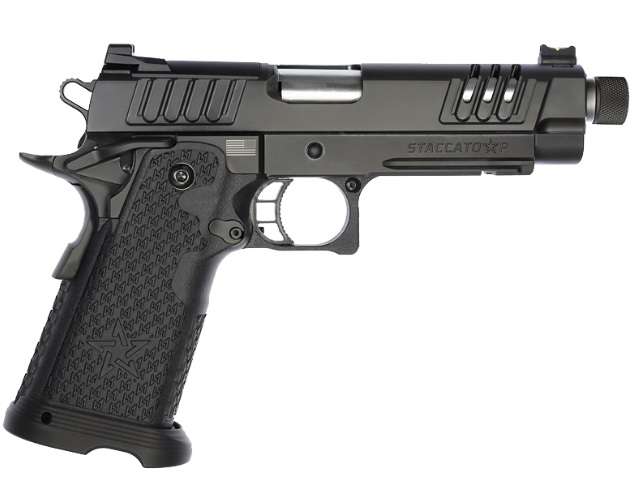 STACCATO P DPO ALUMINUM FRAME STAINLESS STEEL BARREL X SERIES SERRATIONS RIGHT SIDE VIEW