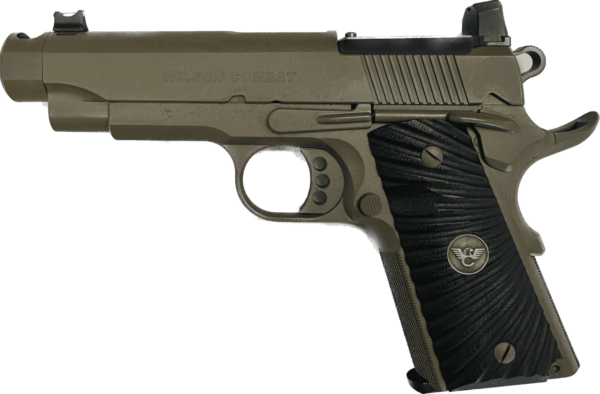 WILSON COMBAT CARRY COMP COMPACT CONCEALED CARRY OPTIC FLAT DARK EARTH 9MM LEFT SIDE VIEW