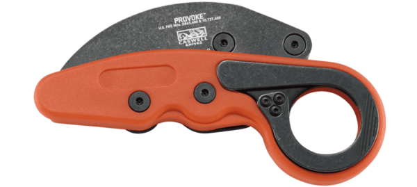 CRKT PROVOKE ORANGE RIGHT SIDE VIEW CLOSED