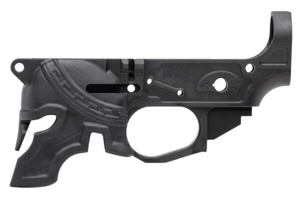 SPIKES TACTICAL RARE BREED SPARTAN BILLET STRIPPED LOWER RECEIVER LEFT SIDE VIEW