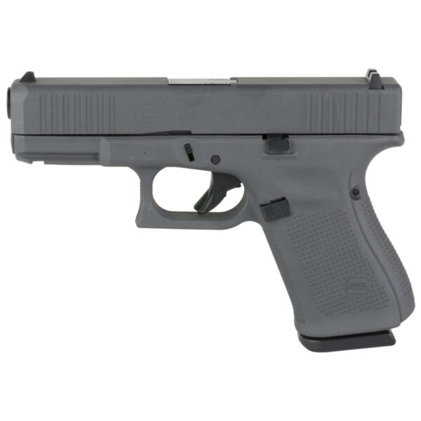 GLOCK 19 GEN 5 FS AUSTRIA 9MM SKYDAS CERAKOTE SNIPER GREY LEFT SIDE VIEW