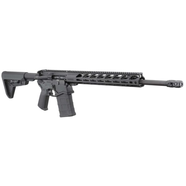 RUGER SFAR 20" BLACK 7.62 NATO RIGHT SIDE VIEW FRONT ANGLE