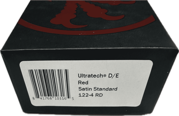 MICROTECH KNIVES ULTRATECH DOUBLE EDGE RED SATIN STANDARD LABEL