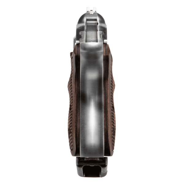 walther ppks stainless walnut grip rear view