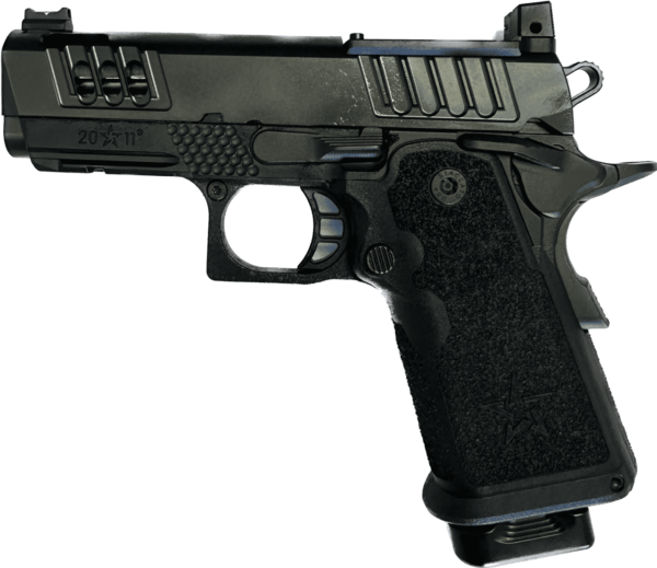 STACCATO CS CUSTOM OPTIC READY V6 PORTED BULL 3.5" BARREL DLC 9MM LEFT SIDE VIEW