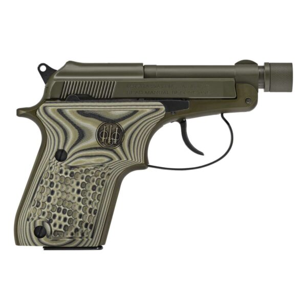 BERETTA 21A BOBCAT KALE SLUSHY .22LR LEFT SIDE VIEW