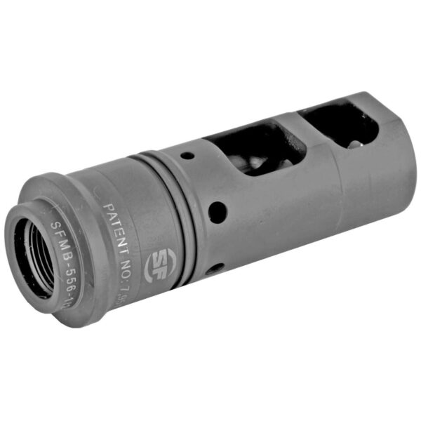 SUREFIRE SOCOM MUZZLE BRAKE TOP RIGHT SIDE VIEW BACK ANGLE
