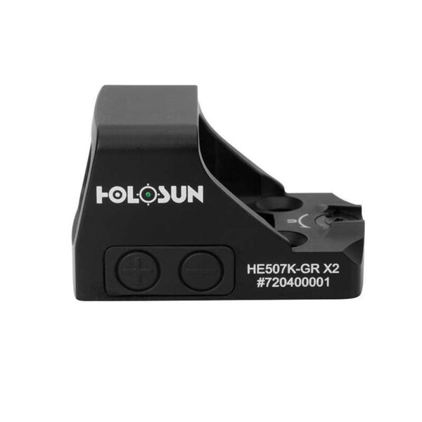 HOLOSUN HE507K-GR X2 MICRO GREEN DOT LEFT SIDE VIEW
