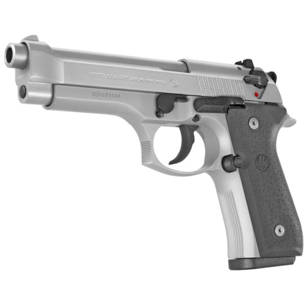 BERETTA 92FS INOX 9MM LEFT SIDE VIEW FRONT ANGLE