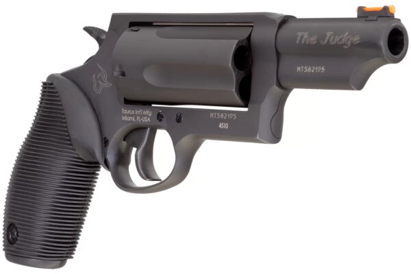 TAURUS JUDE MAGNUM MATTE BLACK OXIDE 3" RIGHT SIDE VIEW FRONT ANGLE