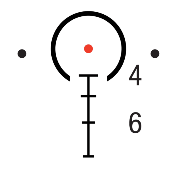 TRIJICON 1.5x16S COMPACT ACOG SCOPE DUAL ILLUMINATED RTR 223 RETICLE W/ Q-LOC MOUNT RETICLE PICTURE