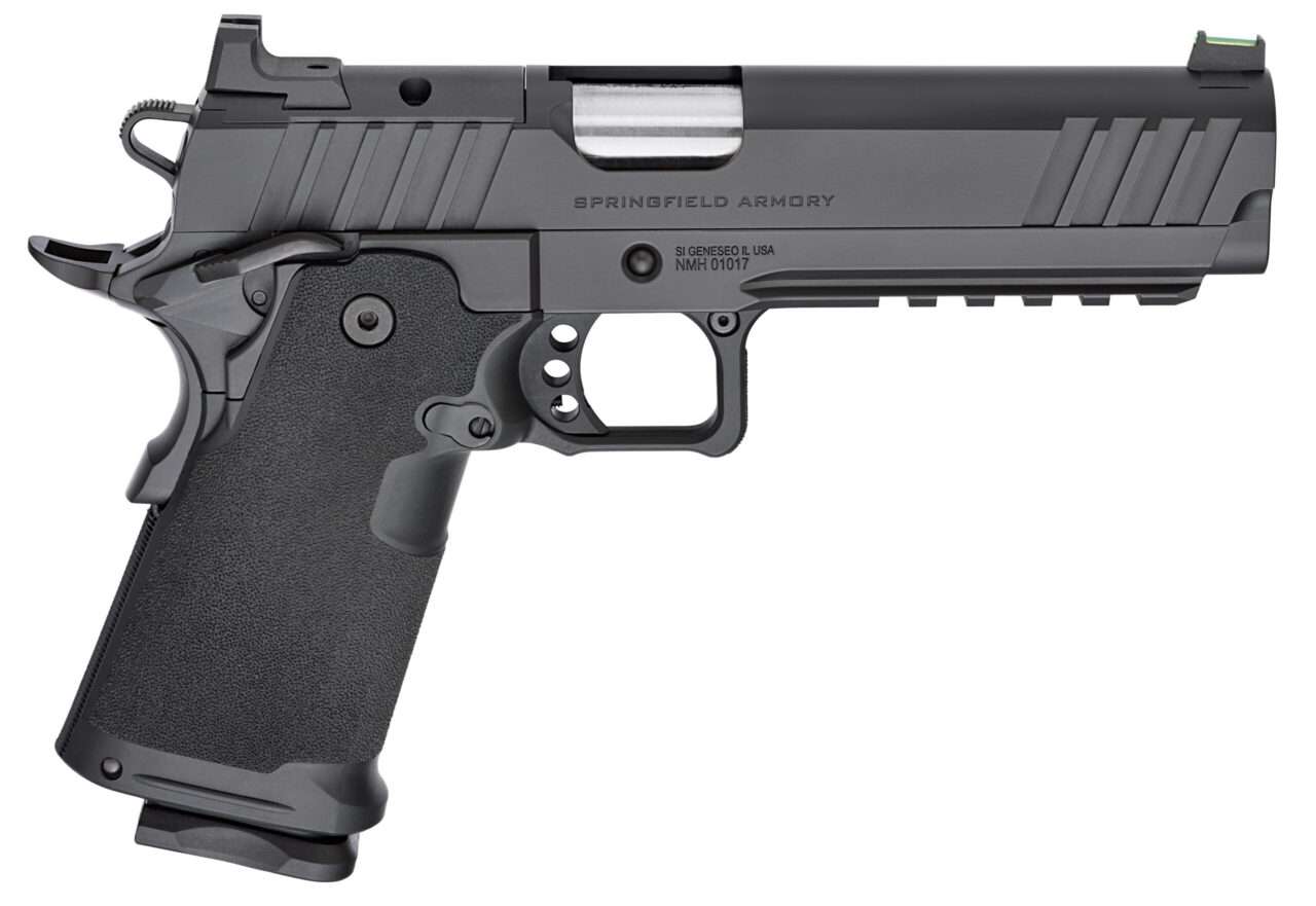 SPRINGFIELD ARMORY 1911 DS PRODIGY 5" AOS LEFT SIDE VIEW FRONT ANGLE