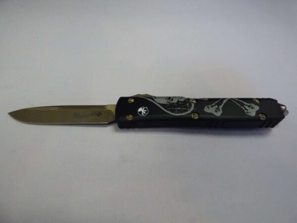 MICROTECH ULTRATECH SINGLE EDGED SIGNATURE SERIES DEATH CARD BRONZED APOCALYPTIC STANDARD EDGE UP