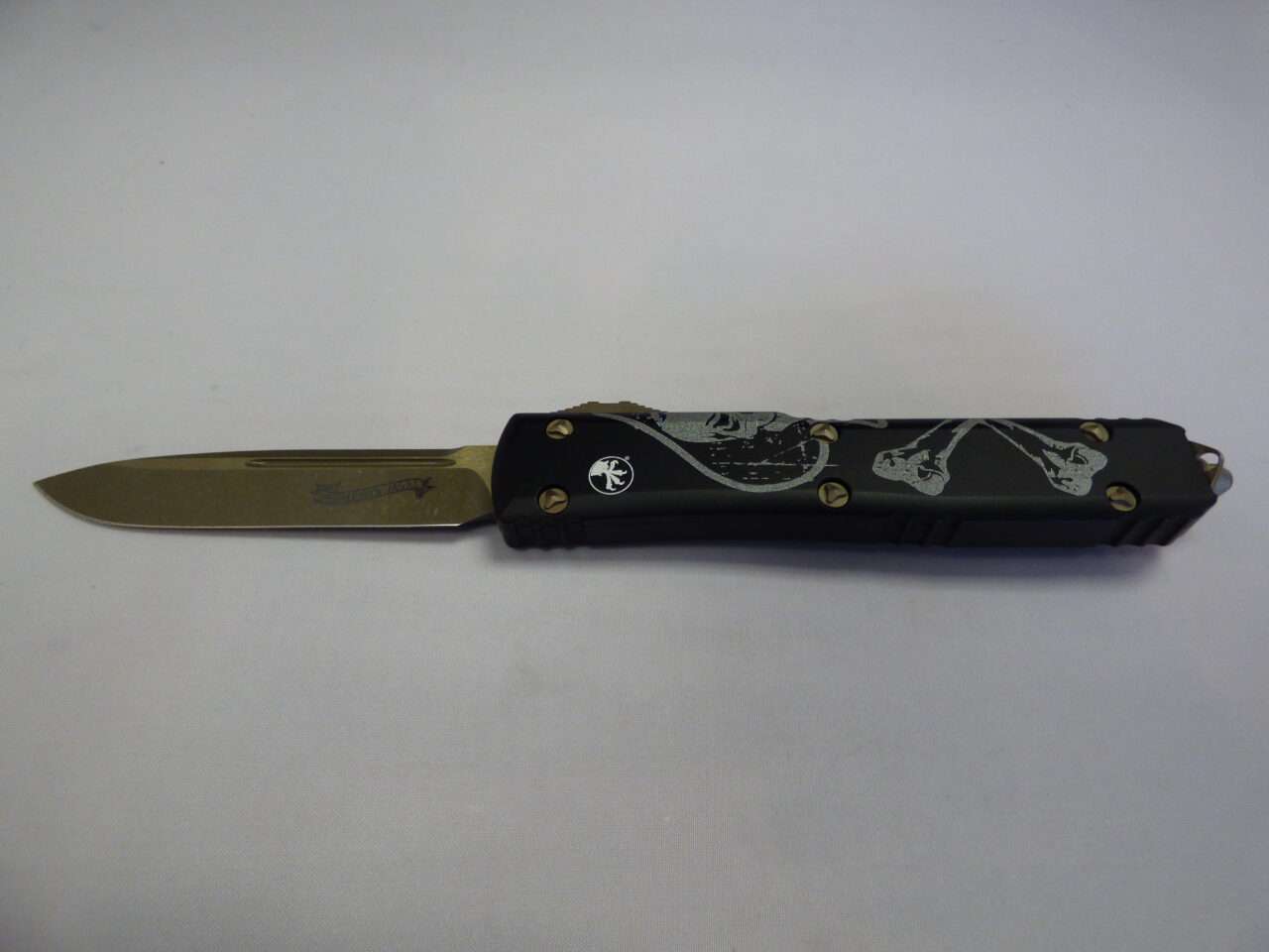 MICROTECH ULTRATECH SINGLE EDGED SIGNATURE SERIES DEATH CARD BRONZED APOCALYPTIC STANDARD EDGE UP