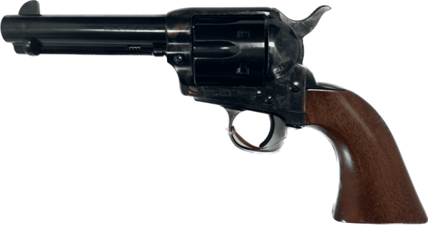 UBERTI 1873 SINGLE-ACTION CATTLEMAN CASE HARDENED STEEL 4.75" .45LC LEFT SIDE VIEW