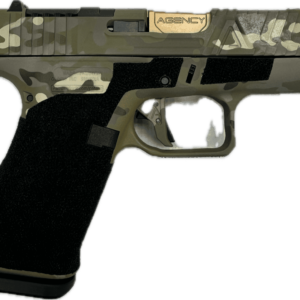 AGENCY ARMS G43X EXA PORTED TIN BARREL MULTICAM OPTIC READY 9MM LEFT SIDE VIEW