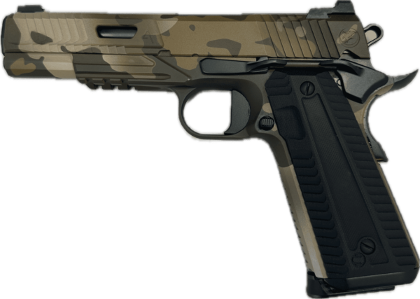 NIGHTHAWK CUSTOM AGENT 2 GOVERNMENT MULTICAM DELTA .45ACP LEFT SIDE VIEW