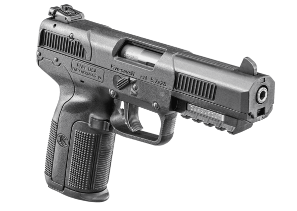 fn five seven angled left side view