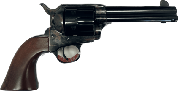 UBERTI 1873 SINGLE-ACTION CATTLEMAN CASE HARDENED STEEL 4.75" .45LC LEFT SIDE VIEW