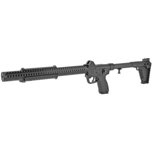 KELTEC SUB CQB MULTI MAGAZINE BLACK 9MM LEFT SIDE VIEW FRONT ANGLE