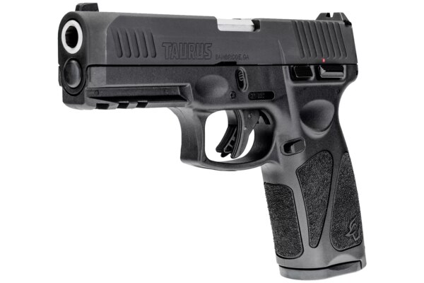 TAURUS G3 TENIFER MATTER BLACK 17 ROUND MAGAZINE LEFT SIDE VIEW FRONT ANGLE