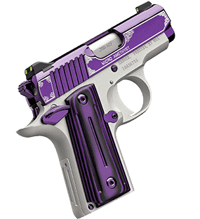 KIMBER MICRO AMETHYST RIGHT SIDE VIEW FRONT OF SLIDE AND EJECTION PORT