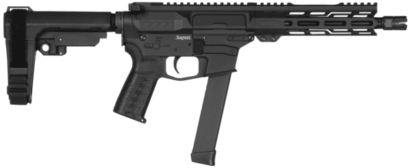 CMMG BANSHEE MKGS PISTOL 8" ARMOR BLACK 9MM LEFT SIDE VIEW