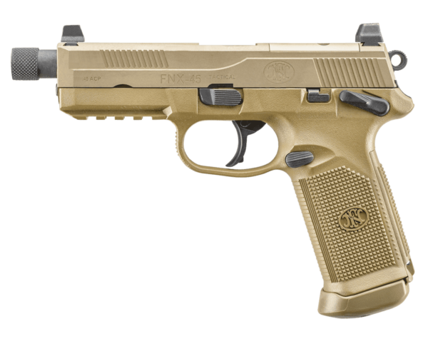 FNX-45 TACTICAL FLAT DARK EARTH LEFT SIDE VIEW