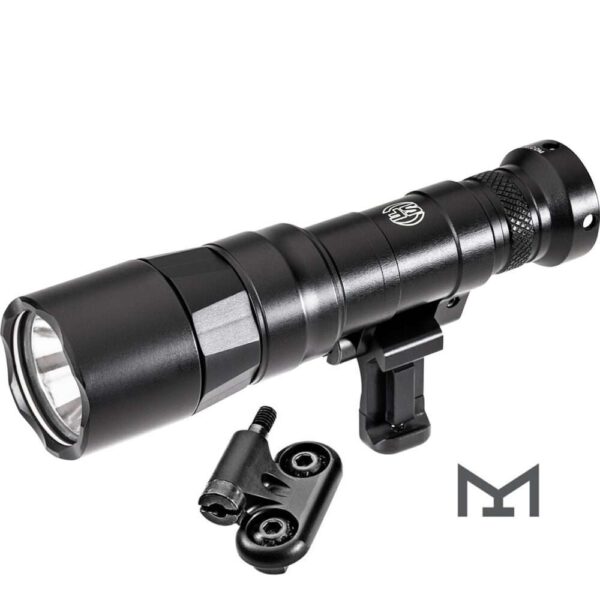 SUREFIRE TURBO MINI SCOUT LIGHT PRO BLACK RIGHT SIDE VIEW REAR ANGLE MLOK