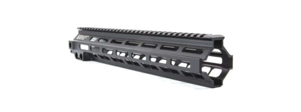 GEISSELE 13.5" SUPER MODULAR RAIL MK8 M-LOK BLACK RIGHT SIDE VIEW FRONT ANGLE