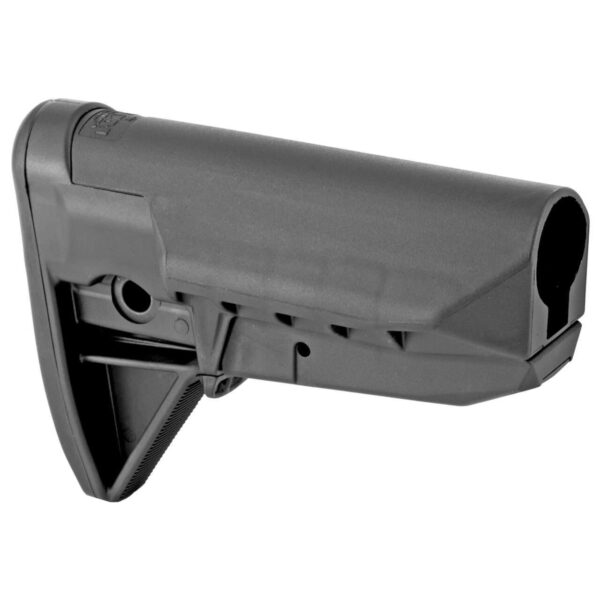 BCM GUNFIGHTER SOPMOD STOCK MOD 0 BLACK RIGHT SIDE VIEW FRONT ANGLE