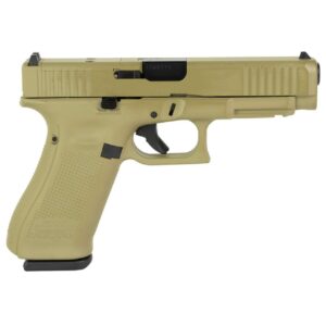 GLOCK 47 GEN5 MOS SKYDAS CERAKOTE COYOTE 9MM LEFT SIDE VIEW