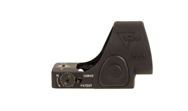 TRIJICON SRO® RED DOT SIGHT 5MOA ADJUSTABLE LED BOTTOM VIEW BOTTOM VIEW