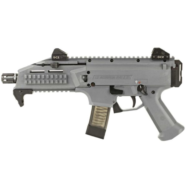 CZ-USA CZ SCORPION EVO 3 S1 PISTOL BATTLESHIP GREY 9MM LEFT SIDE VIEW