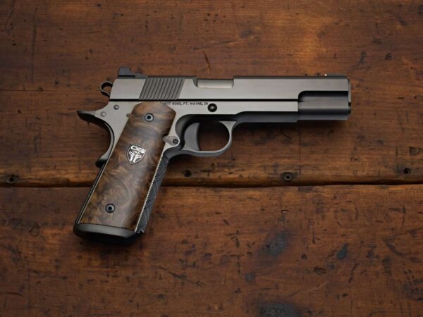 CABOT GUN OF THE MONTH APRIL HUNT CLUB .45ACP TOP RIGHT SIDE VIEW