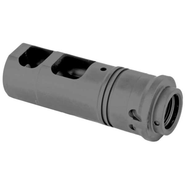 SUREFIRE SOCOM MUZZLE BRAKE TOP LEFT SIDE VIEW BACK ANGLE