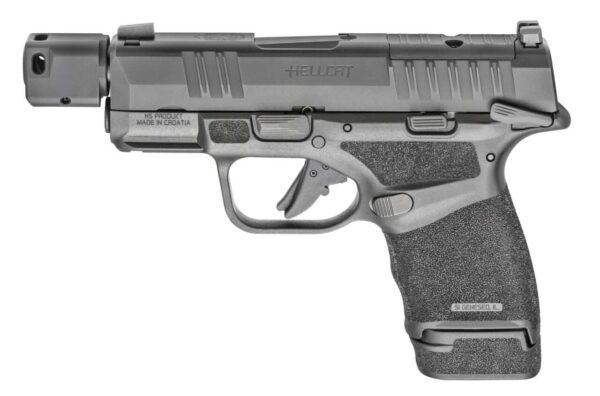 SPRINGFIELD ARMORY HELLCAT® RDP 3.8″ MICRO-COMPACT MANUAL SAFETY 9MM LEFT SIDE VIEW EXTENDED CAPACITY MAGAZINE