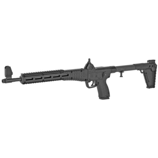 KELTEC SUB2000 BLACK GLOCK 17 MAGAZINES 9MM LEFT SIDE VIEW FRONT ANGLE