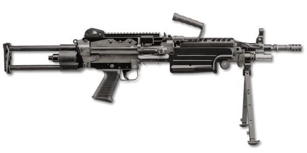 m249s para black left side view angle top