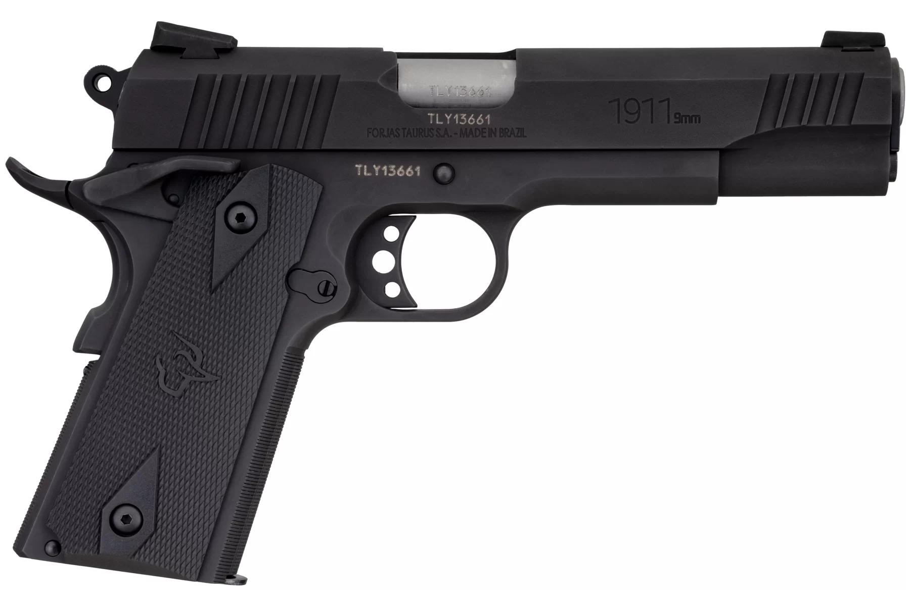 TAURUS 1911 9MM LUGER MATTE BLACK FULL SIZE LEFT SIDE VIEW