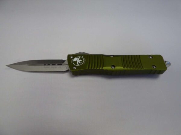 MICROTECH COMBAT TROODON DOUBLE EDGE OD GREEN STONEWASH STANDARD LABEL