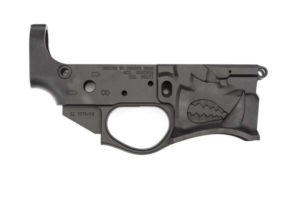 SPIKES TACTICAL WARTHOG BILLET STRIPPED LOWER RECEIVER LEFT SIDE VIEW