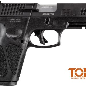 TAURUS G3 TORO TENIFER MATTE BLACK 9MM FULL SIZE 17 ROUND LEFT SIDE VIEW FRONT ANGLE