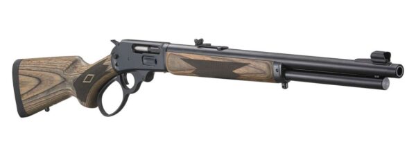 MARLIN 1895 GUIDE GUN .45-70 BLUED 19" THREADED BARREL RGHT SDIE VIEW FRONT ANGLE
