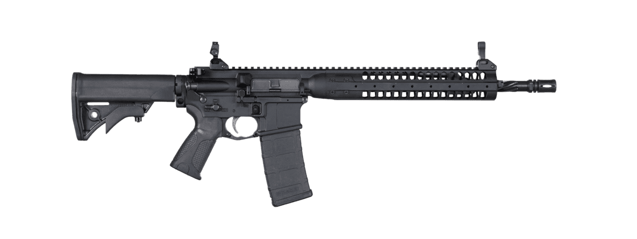 LWRC M6-IC SPR 14.7" SPIRAL FLUTED BARREL BLACK 5.56 NATO RIGHT SIDE VIEW