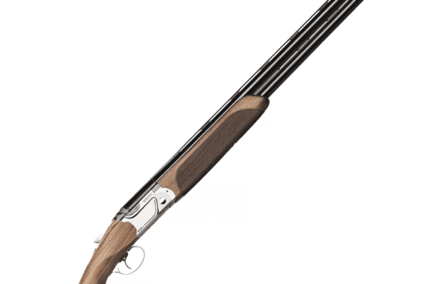 BERETTA 694 PRO SPORTING OVER/UNDER SHOTGUN WITH TSK STOCK RIGHT SIDE VIEW STOCK CLOSE UP