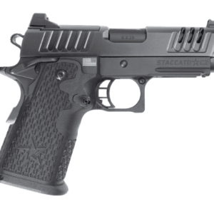 STACCATO C2 OPTIC READY TACTICAL DLC BULL BARREL X SERIES SERRATIONS 9MM RIGHT SIDE VIEW