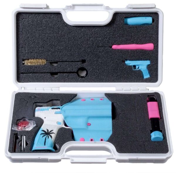 CANIK SIGNATURE SERIES METE SFT MIAMI DAYS 9MM CASE INTERNAL WITH GUN AND ACCESSORIES